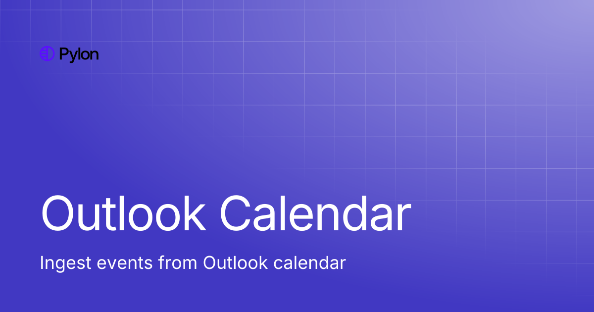 Outlook Calendar | Pylon